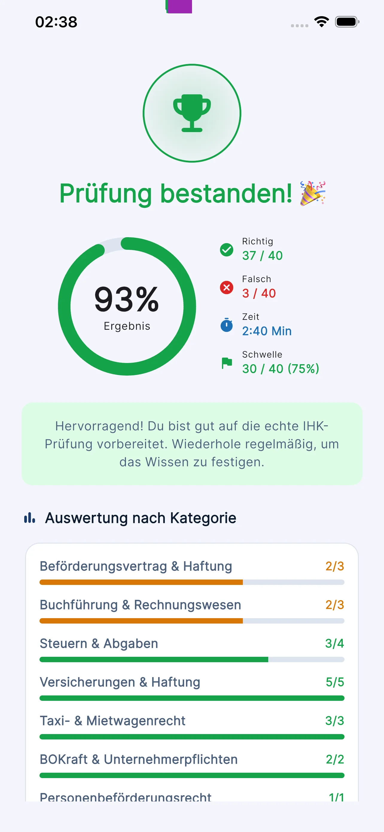 Prüfungssimulation